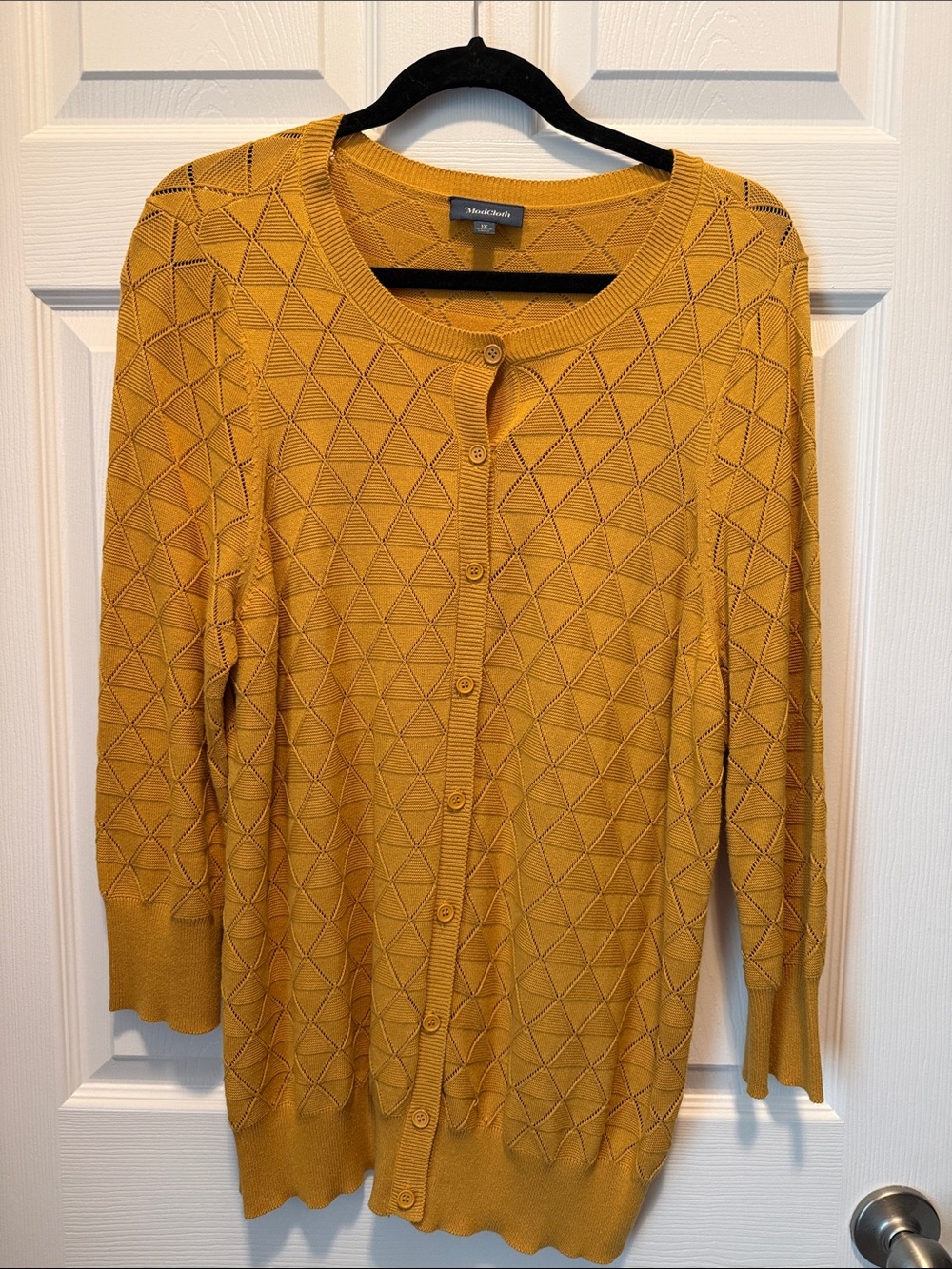 Modcloth Cardigan Mustard yellow